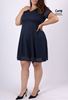 Picture of CURVY GIRL NAVY BLUE SKATER DRESS